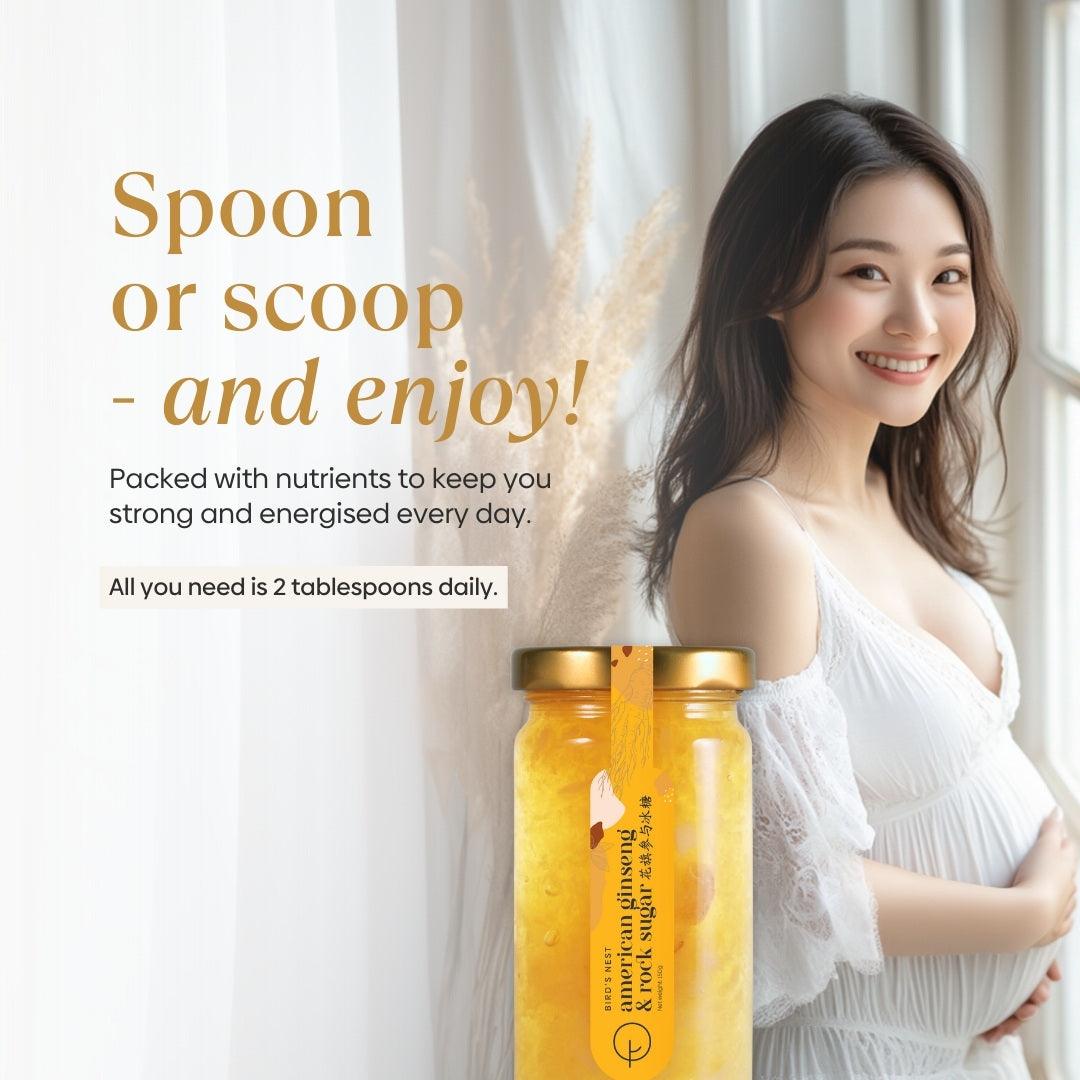 Bird's Nest with American Ginseng & Rock Sugar (1 Bottle)