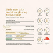 Bird's Nest with American Ginseng & Rock Sugar (1 Bottle)
