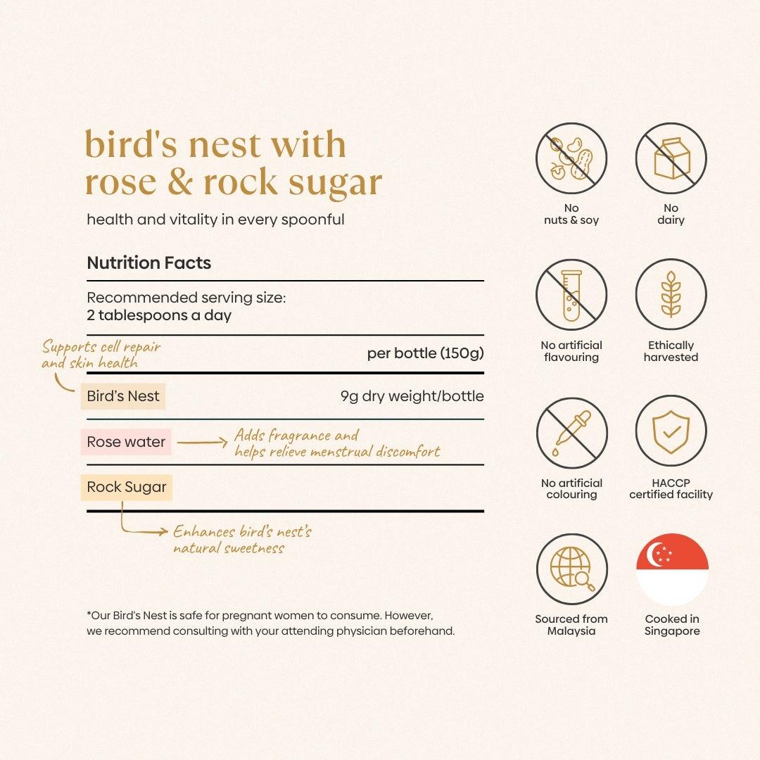 Bird's Nest with Rose & Rock Sugar (1 Bottle)
