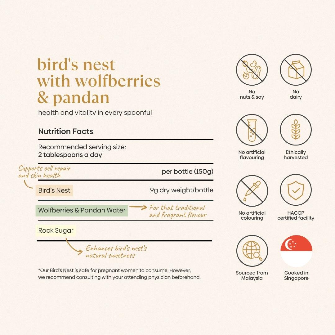 Bird's Nest with Wolfberries & Pandan (1 Bottle)