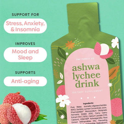 Ashwa Lychee Drink - The Purest Co (USA & CAN)