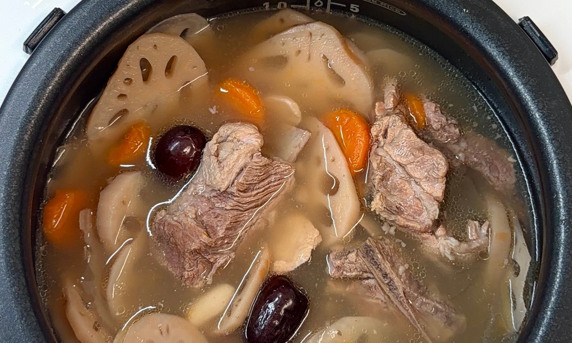 Lotus Root Soup In Rice Cooker