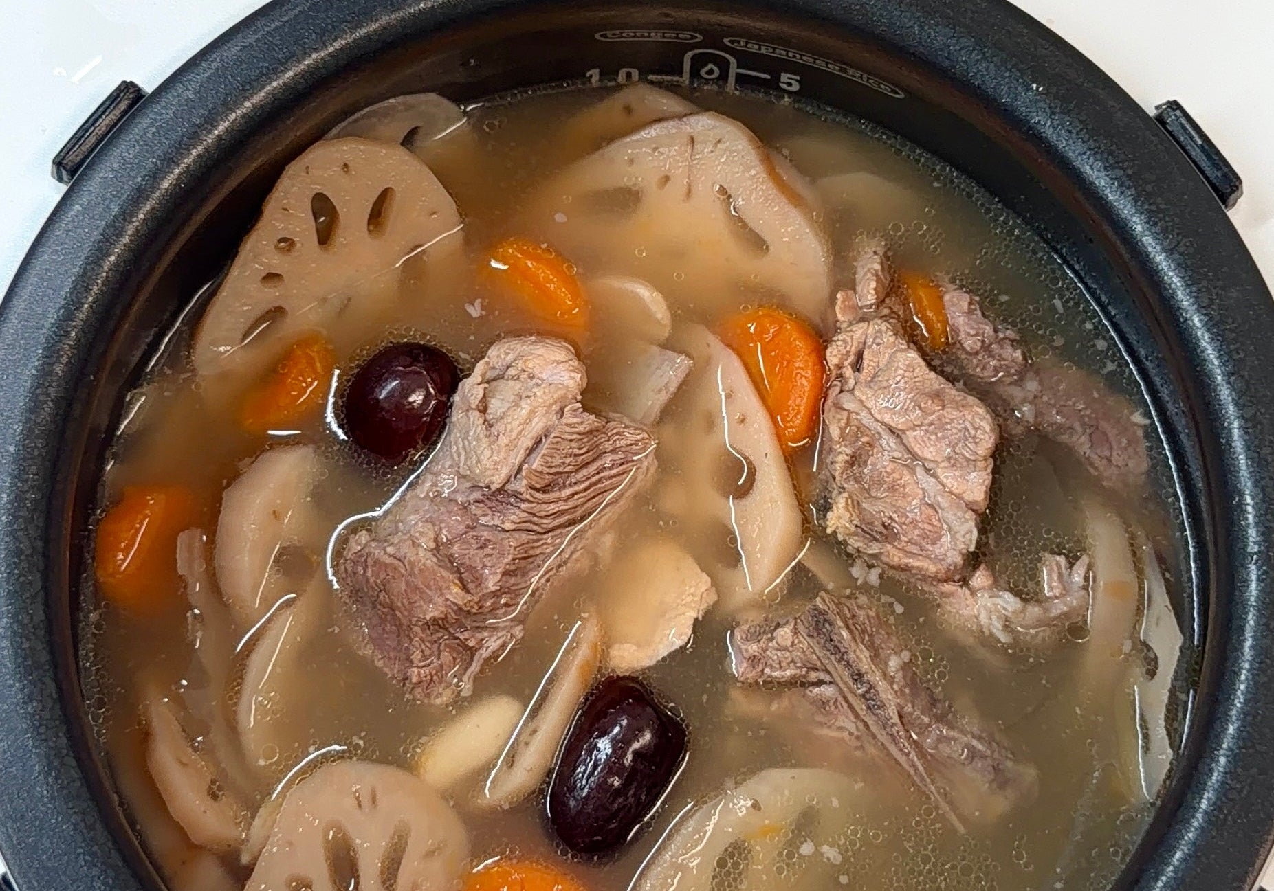 Lotus Root Soup In Rice Cooker