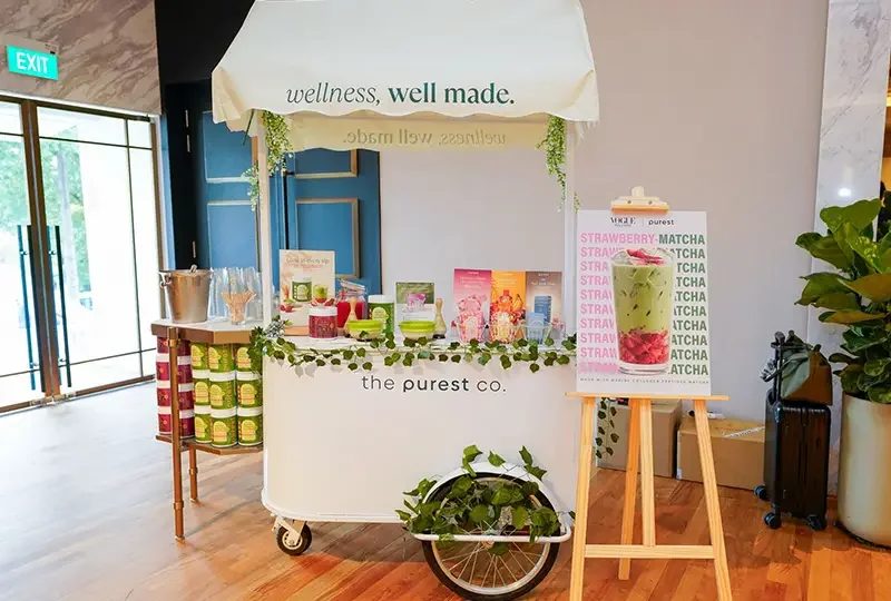 The Purest Co wellness bar at Vogue Wellness Day, Singapore