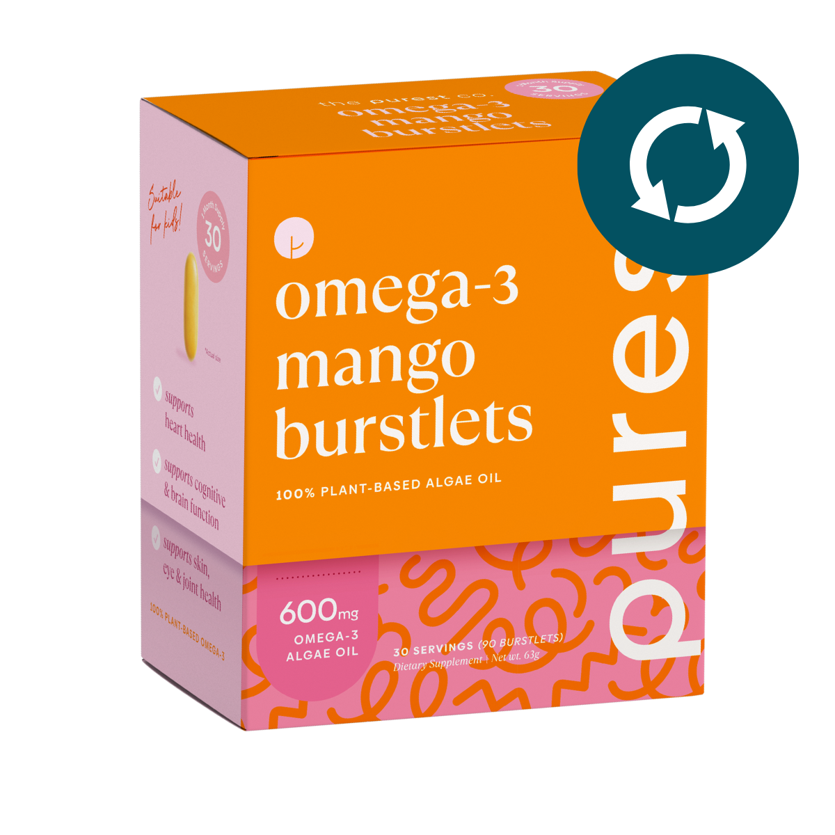 Omega-3 Mango Burstlets Box (Subscribe)