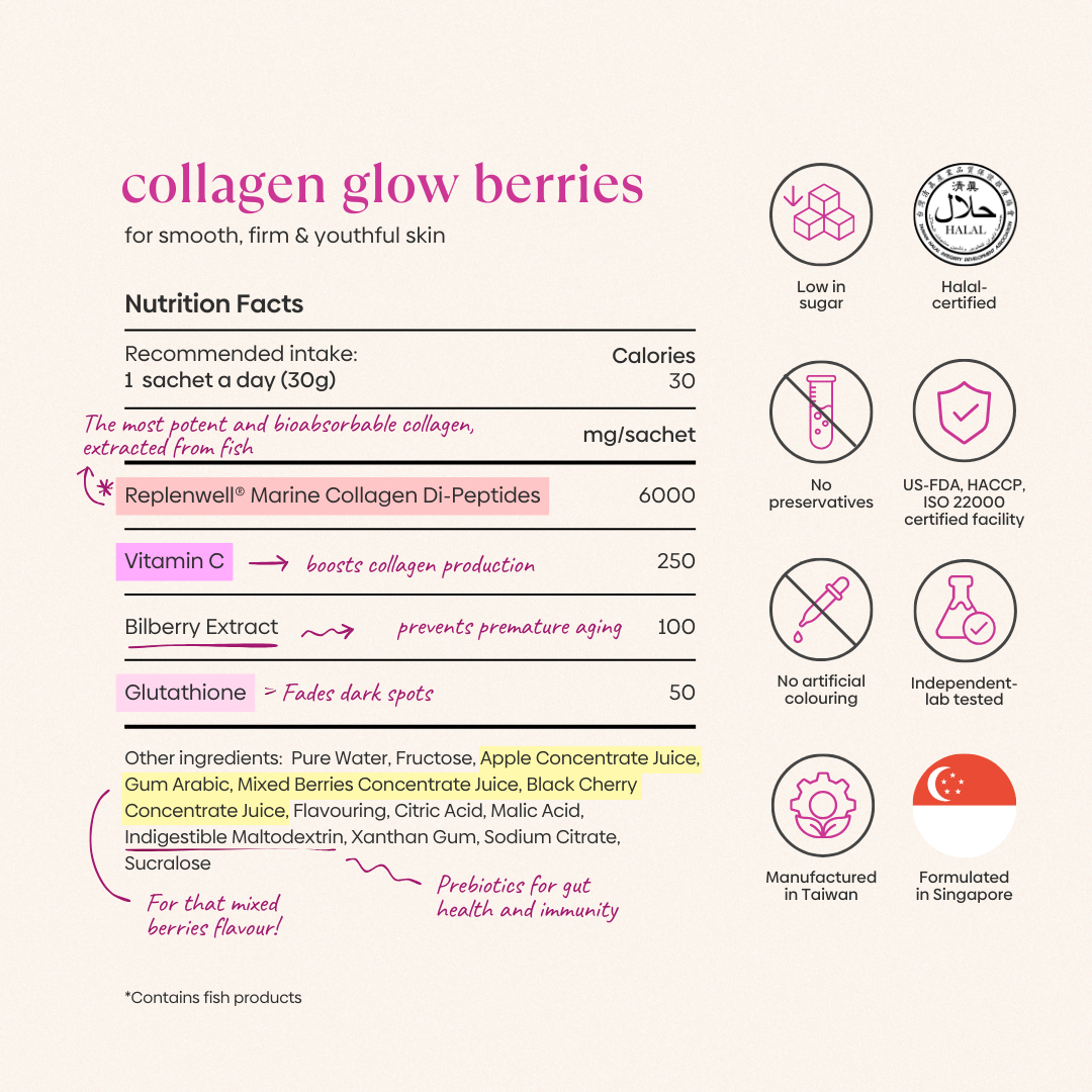 Collagen Glow Berries (15 sachets)