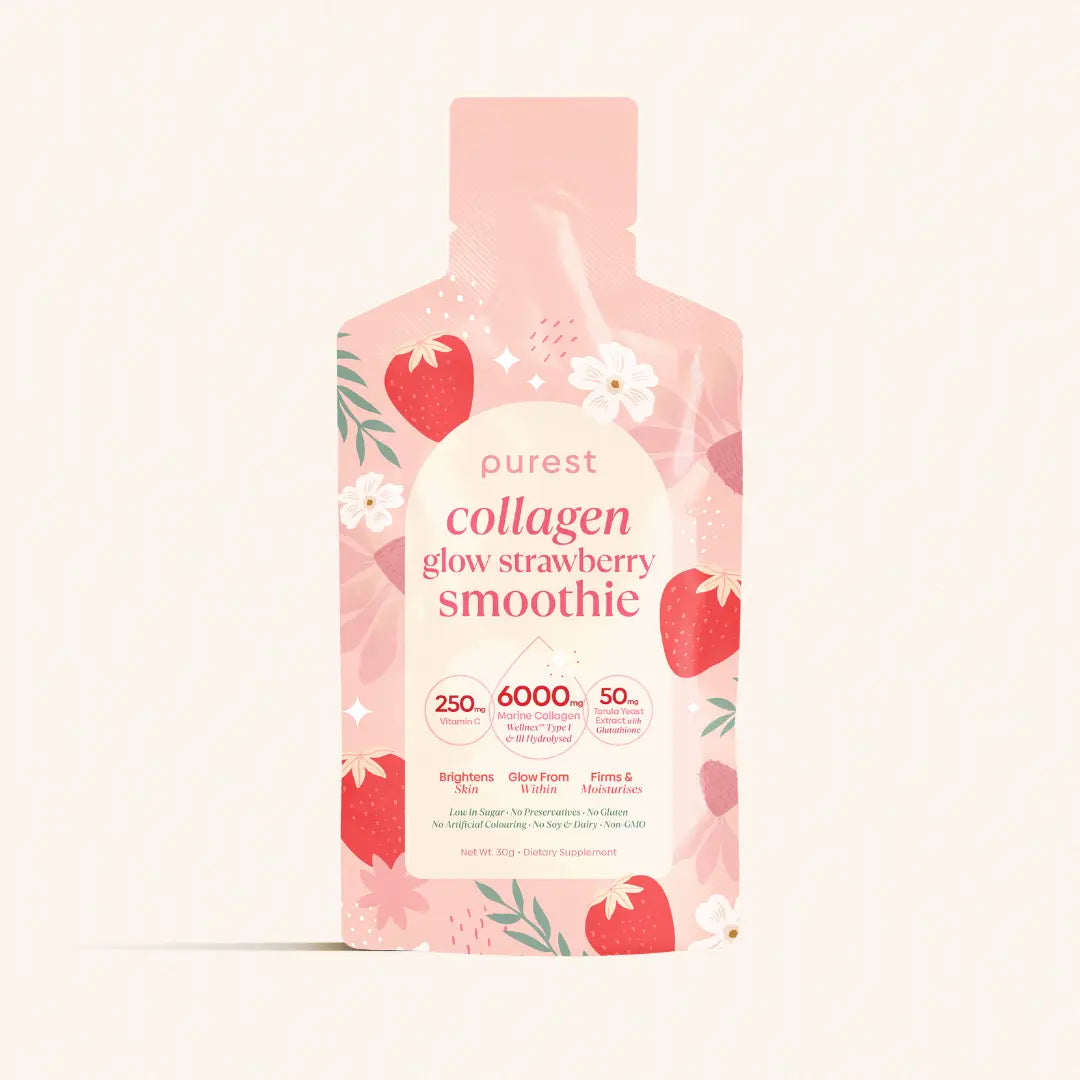 Collagen Glow Strawberry Smoothie – The Purest Co (SG)