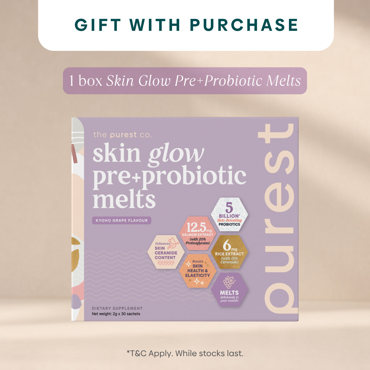 [GWP] Skin Glow Pre+Probiotic Melts worth $50.90