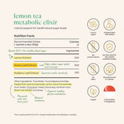 Lemon Tea Metabolic Elixir Ingredient Label
