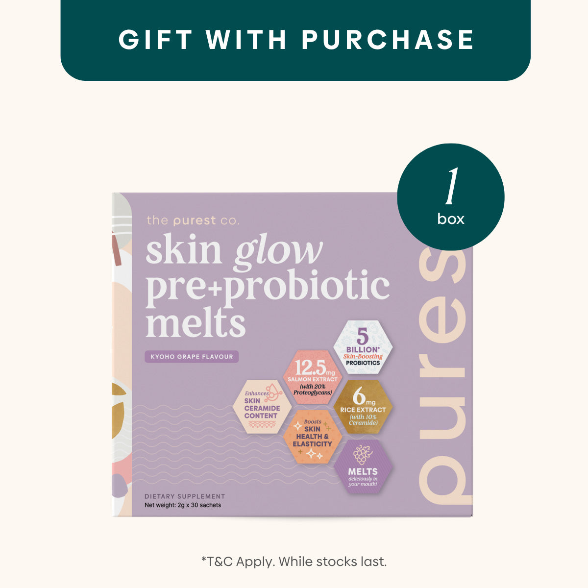 [GWP] Skin Glow Pre+Probiotic Melts worth $50.90