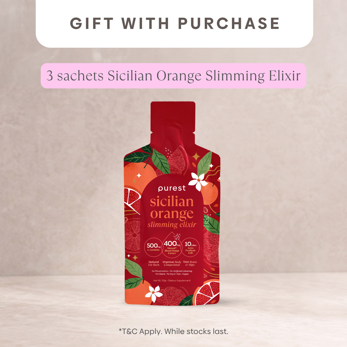 [GWP] 3 Sachets of Sicilian Orange Elixir