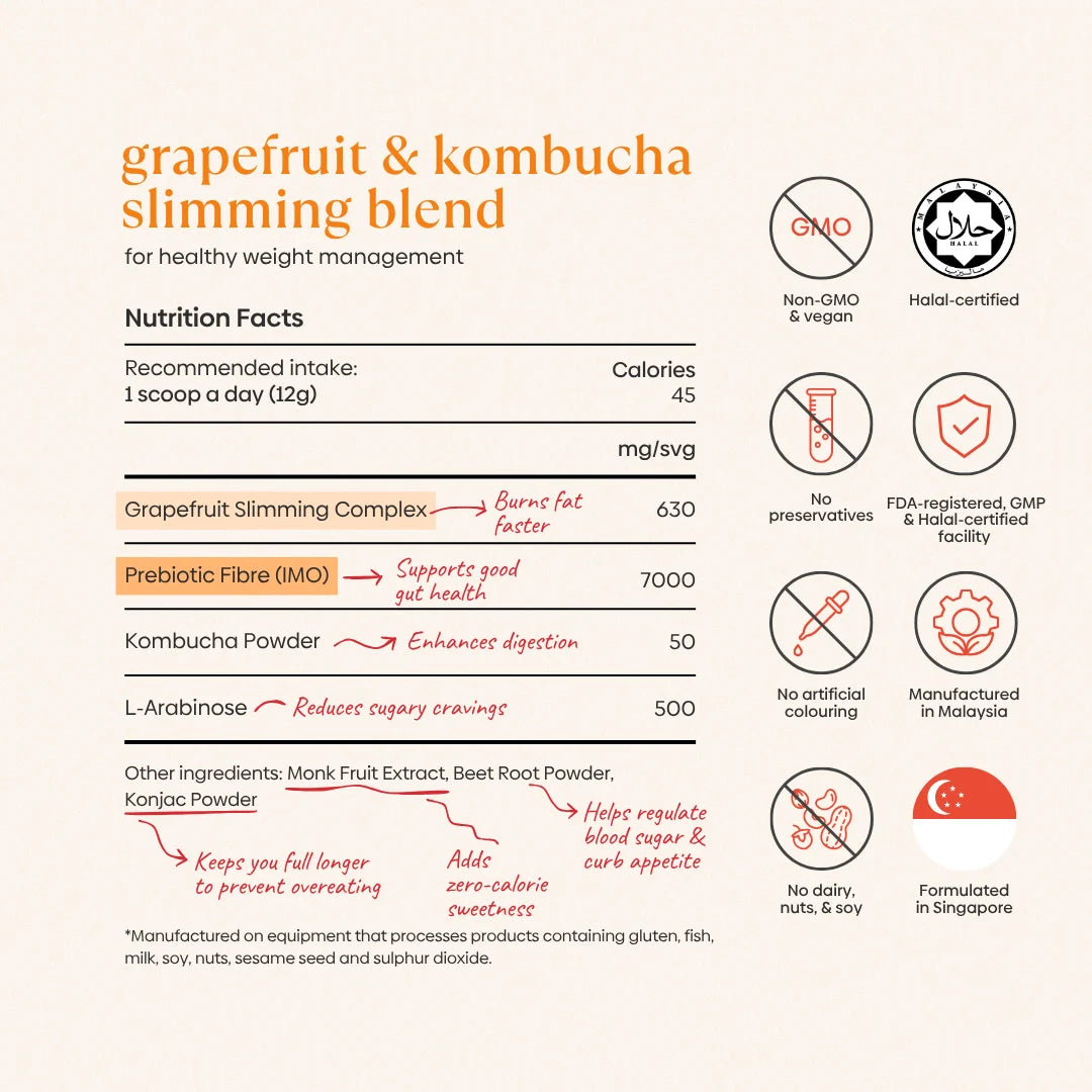 Grapefruit & Kombucha Slimming Blend