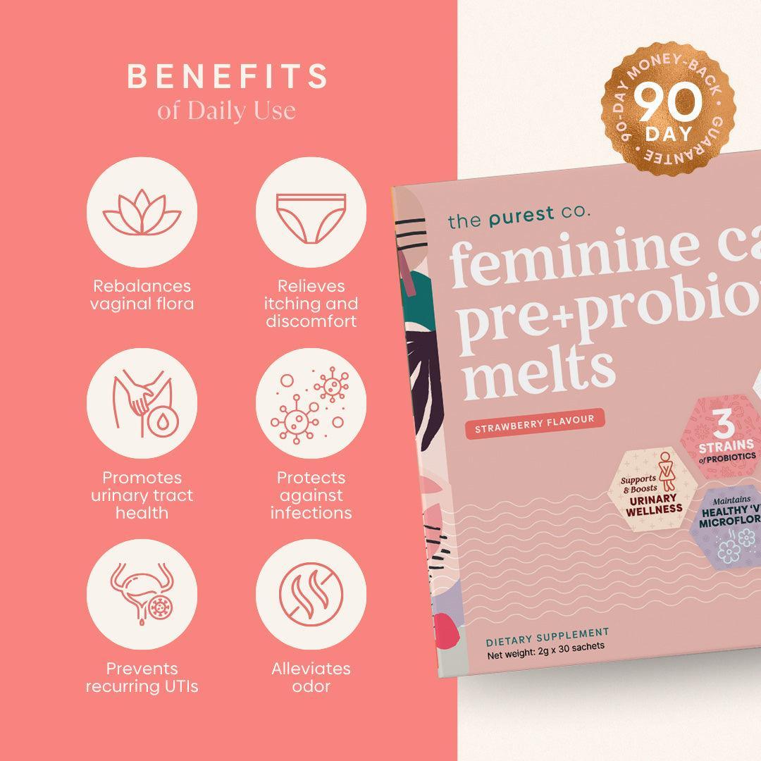 feminine care pre+probiotic melts benefits