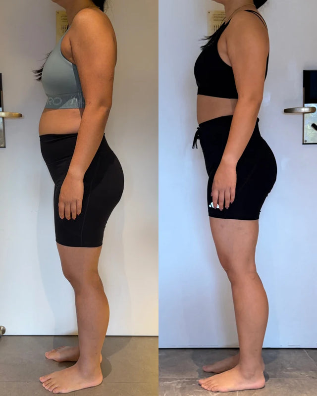 Ruth Naomi before and after result: −7kg · −9cm waist