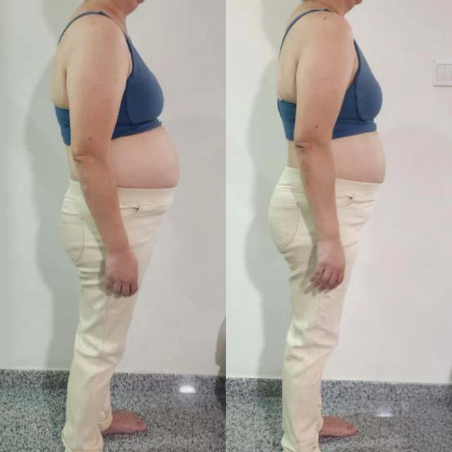 Seowling before and after result: −3.9kg · −5.5cm waist