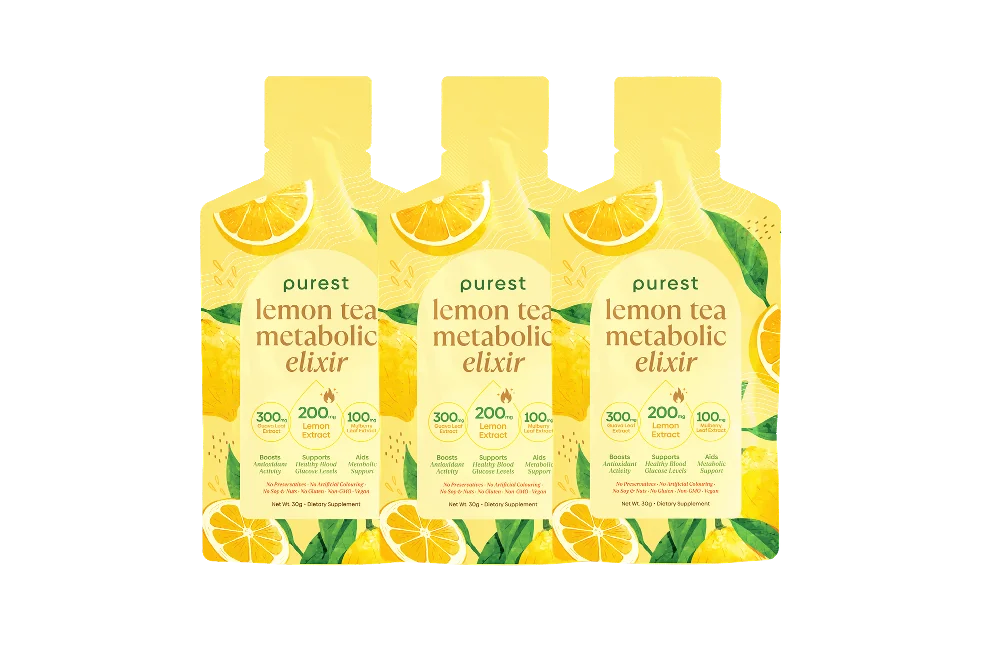 3 sachets of Lemon Tea Metabolic Elixir