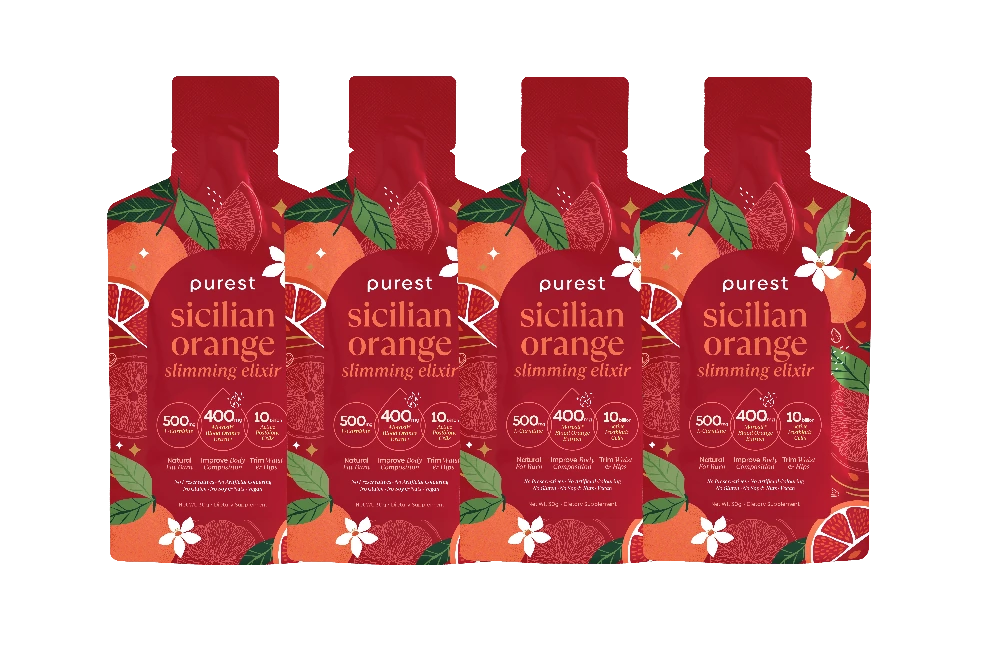 4 sachets of Sicilian Orange Slimming Elixir